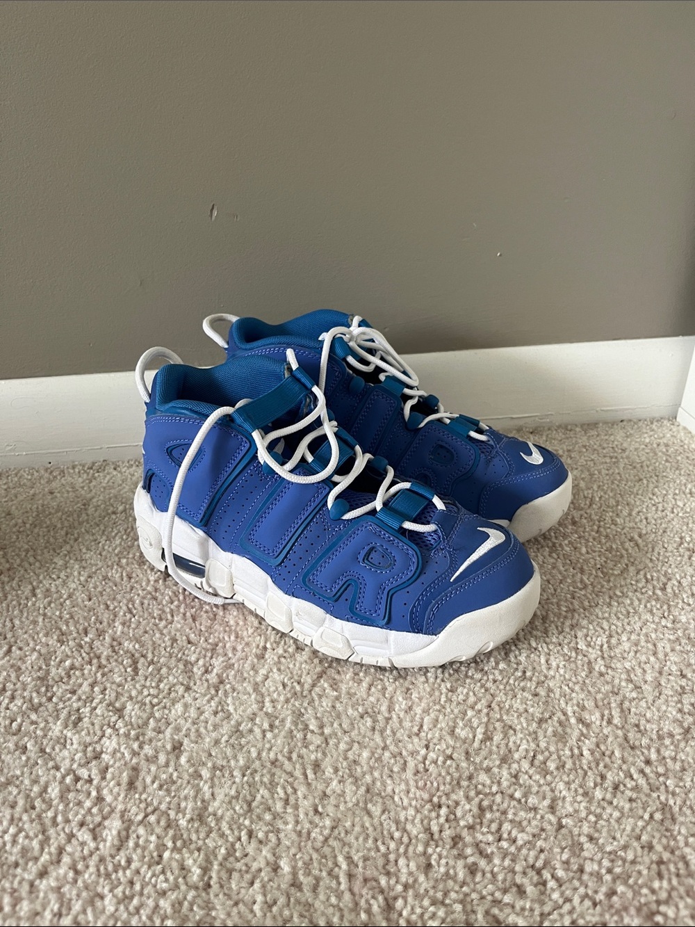 Nike Blue and White Kids Sneakers